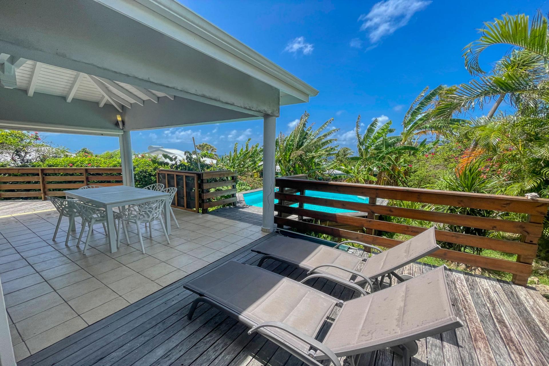 1.Location villa piscine Sainte Anne Guadeloupe_Piscine